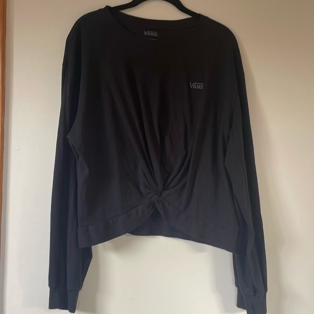 VANS Long Sleeve Knotted Top